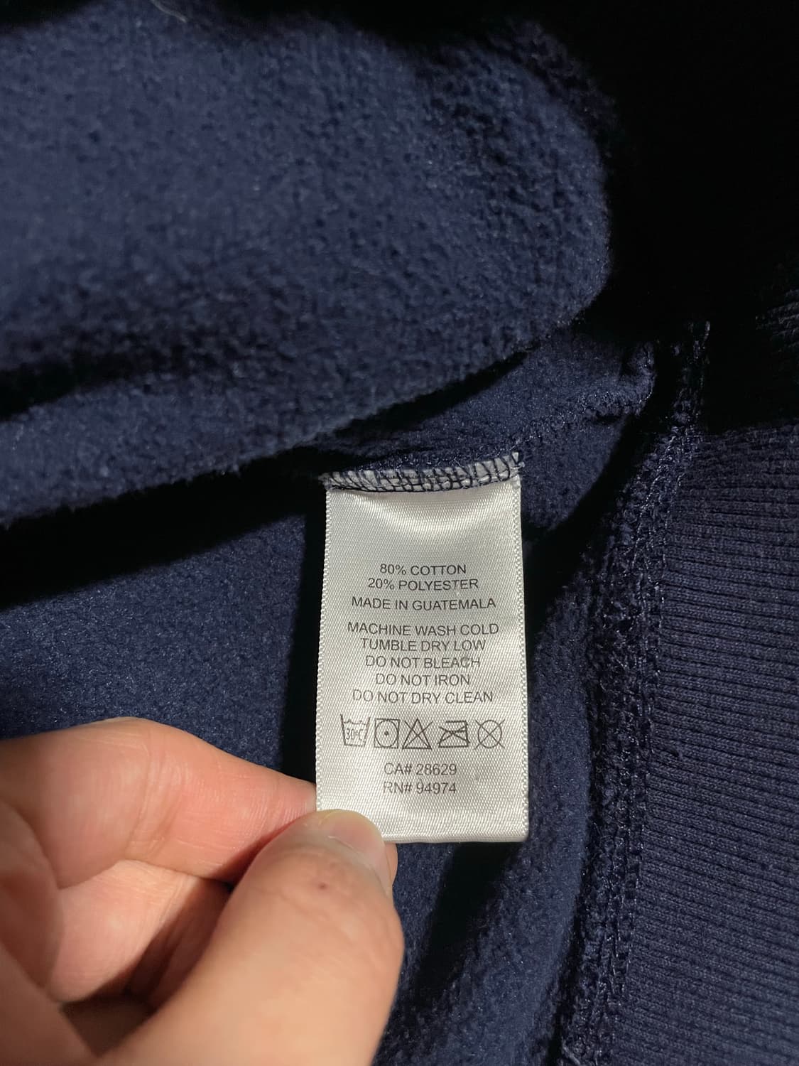 스투시 베이직 후드티 네이비 상품이미지3