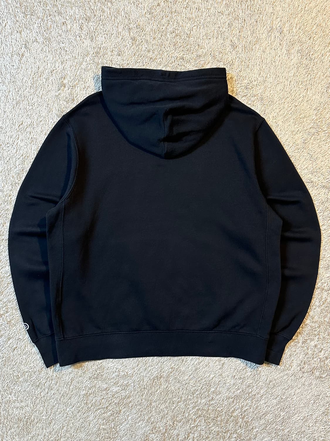 나이키 신형 스펠로고 기모 후드티 블랙 상품이미지3