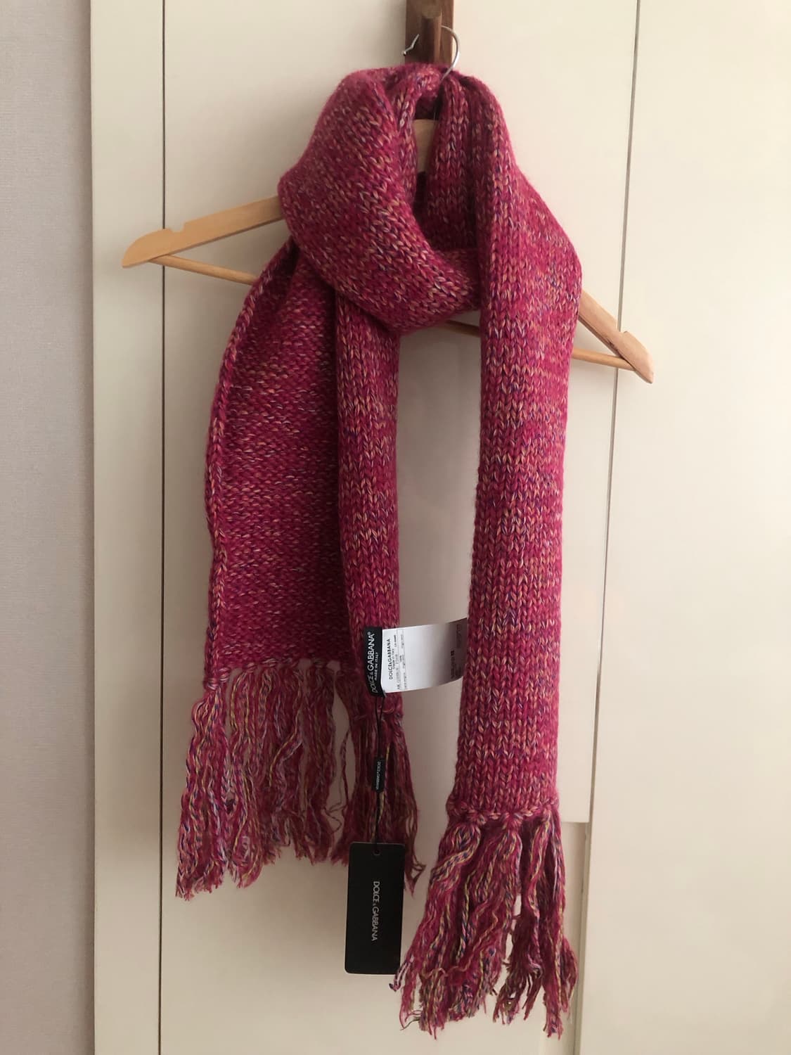 돌체앤가바나 멀티컬러 울 프린지 머플러 목도리 상품이미지1