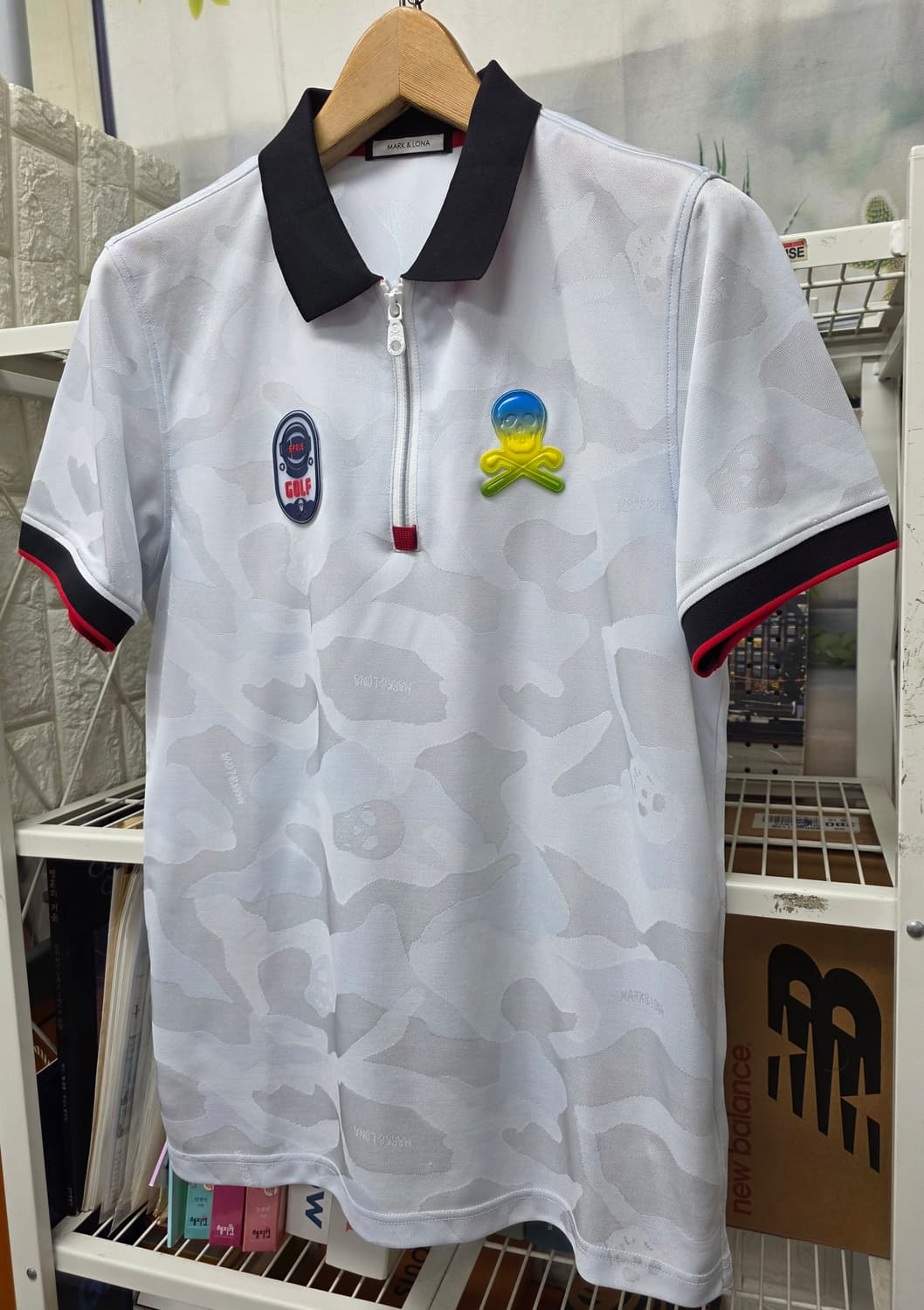 마크앤로나 남성 골프반팔티 105 카모플라쥬 반집업 폴로셔츠 MM81 상품이미지2