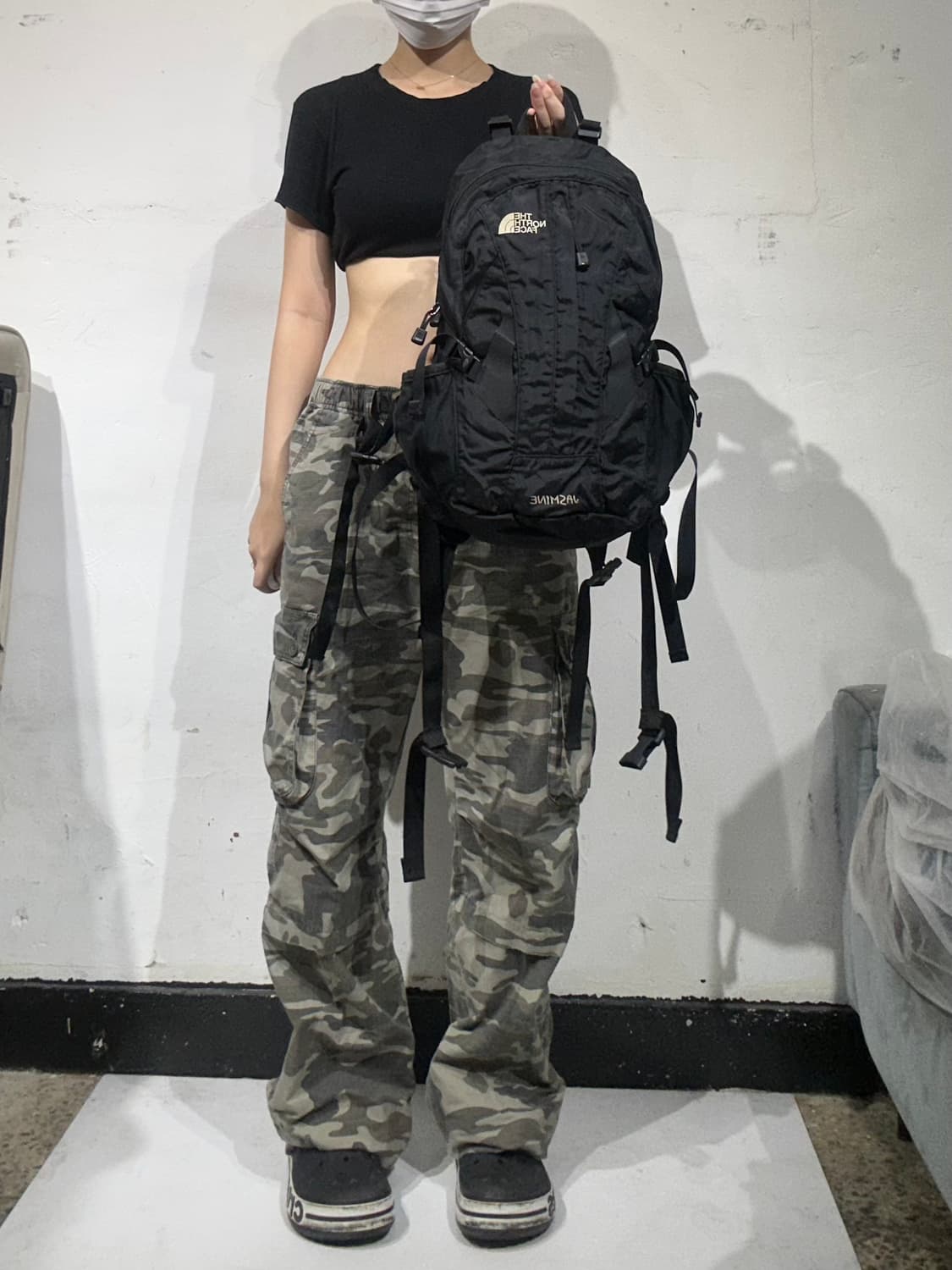 노스페이스 블랙 자스민 등산용 가방 백팩 책가방  상품이미지2