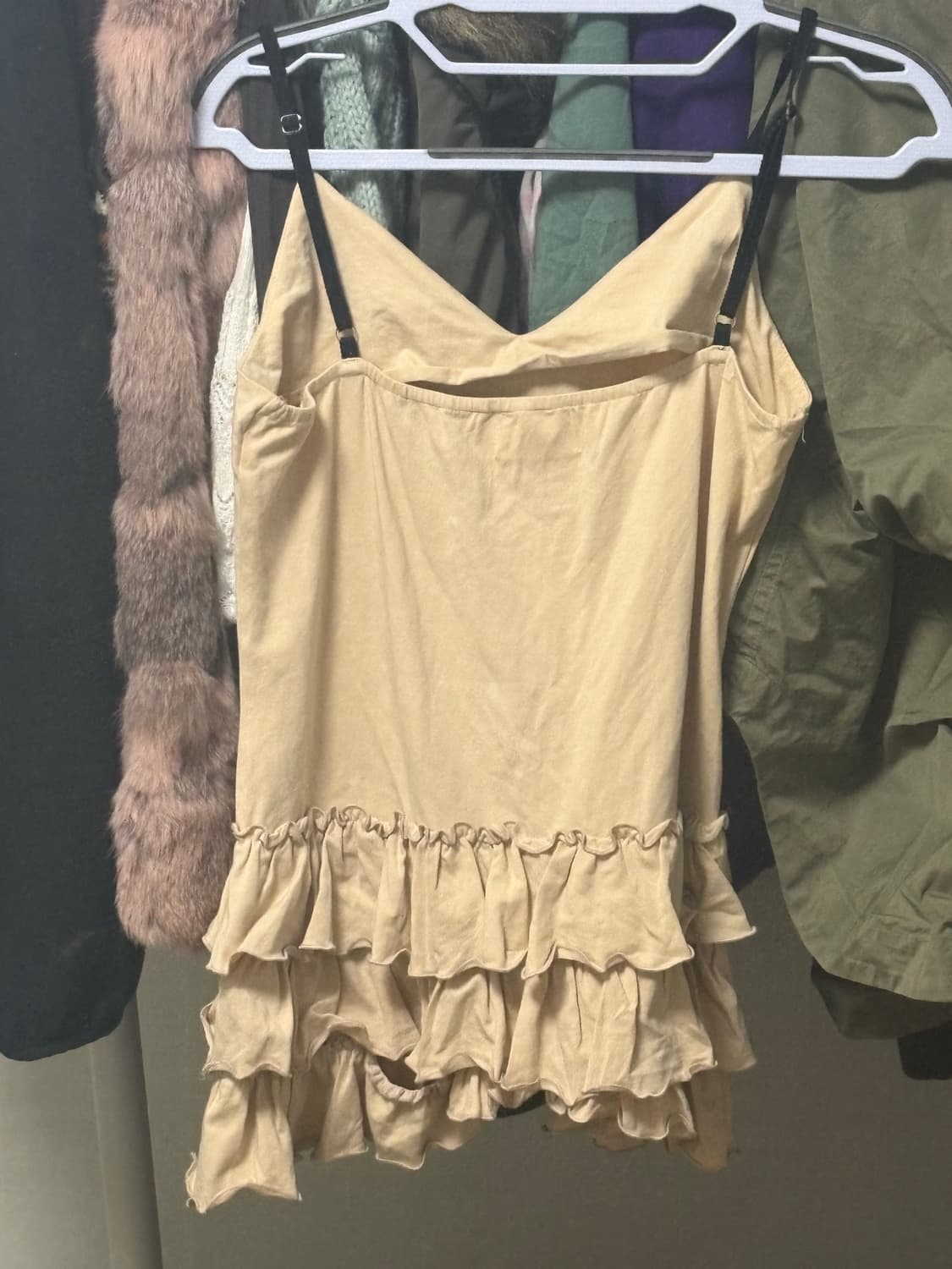 빈티지 펑크무드 프릴 레이스 나시탑 상품이미지3