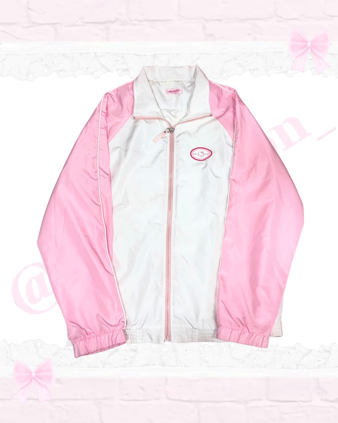 [셋업] 데일리 모리걸 화이트 셋업, 헬로키티 핑크갸루 바람막이 상품이미지4