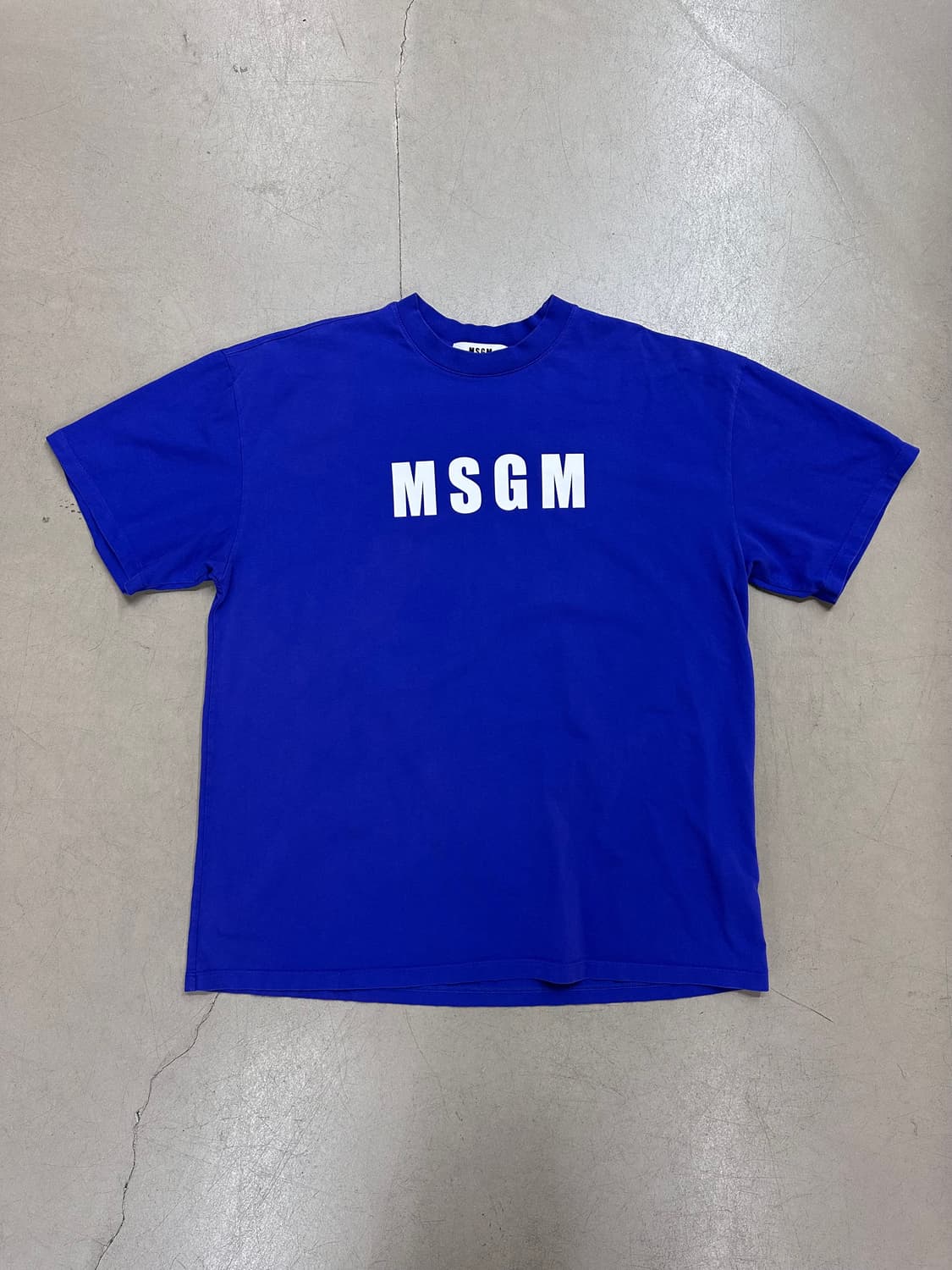 🌟MSGM 빅로고 반팔 티셔츠 블루 XL🌟 상품이미지2