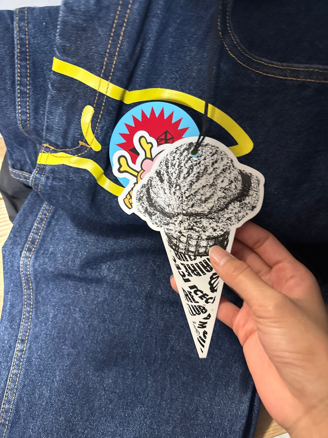 (새제품) 아이스크림 러닝독 데님 개바지 상품이미지4