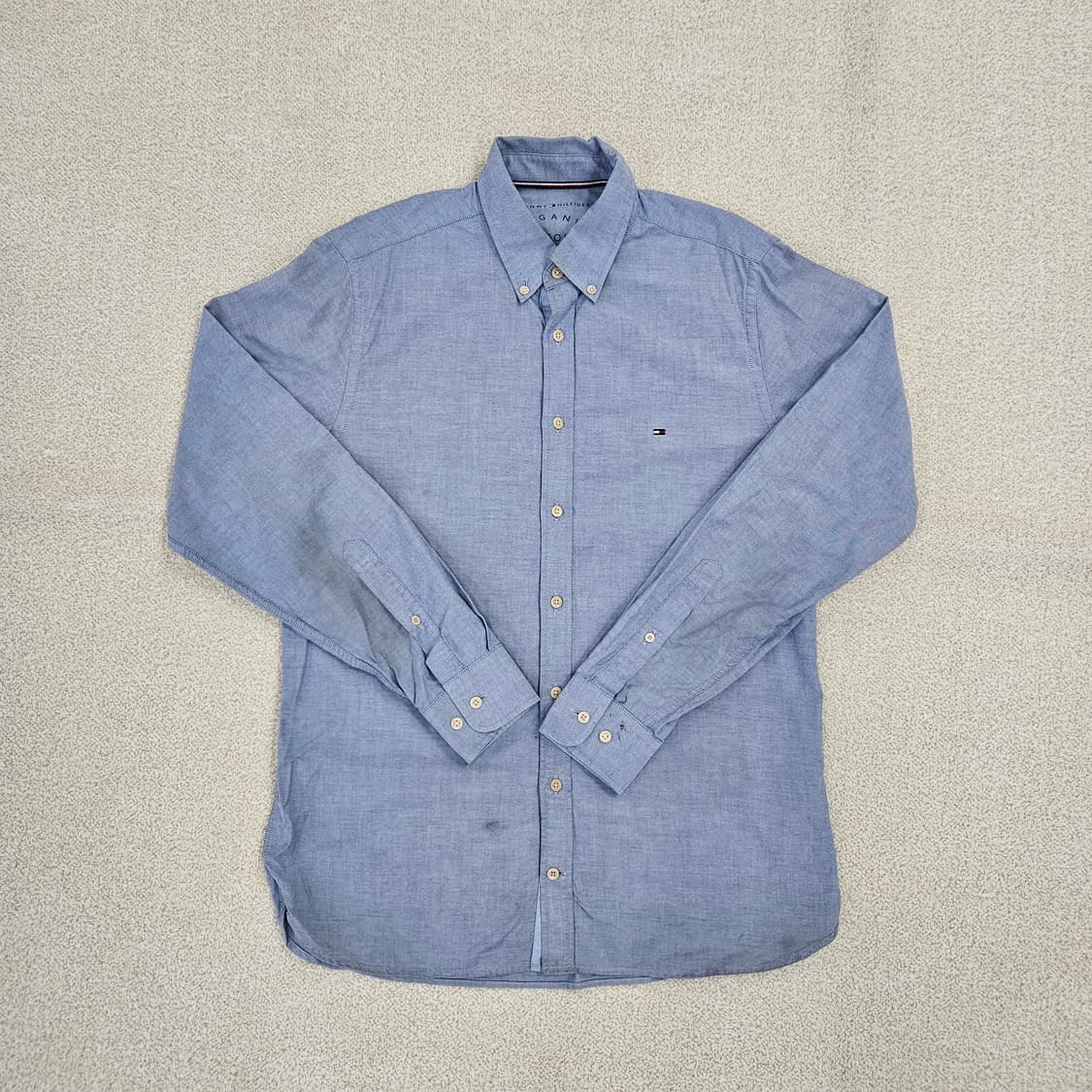 [M] 타미힐피거 블루 옥스포드 긴팔 셔츠 1027JM1 상품이미지1