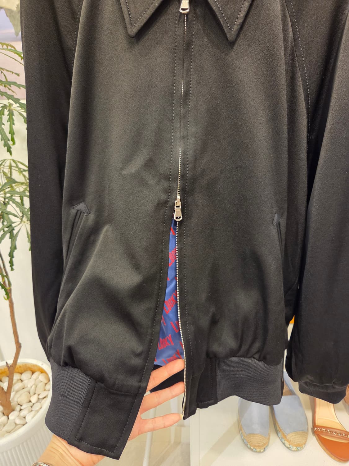 럭키슈에뜨 자수 블루종 항공 점퍼 상품이미지7