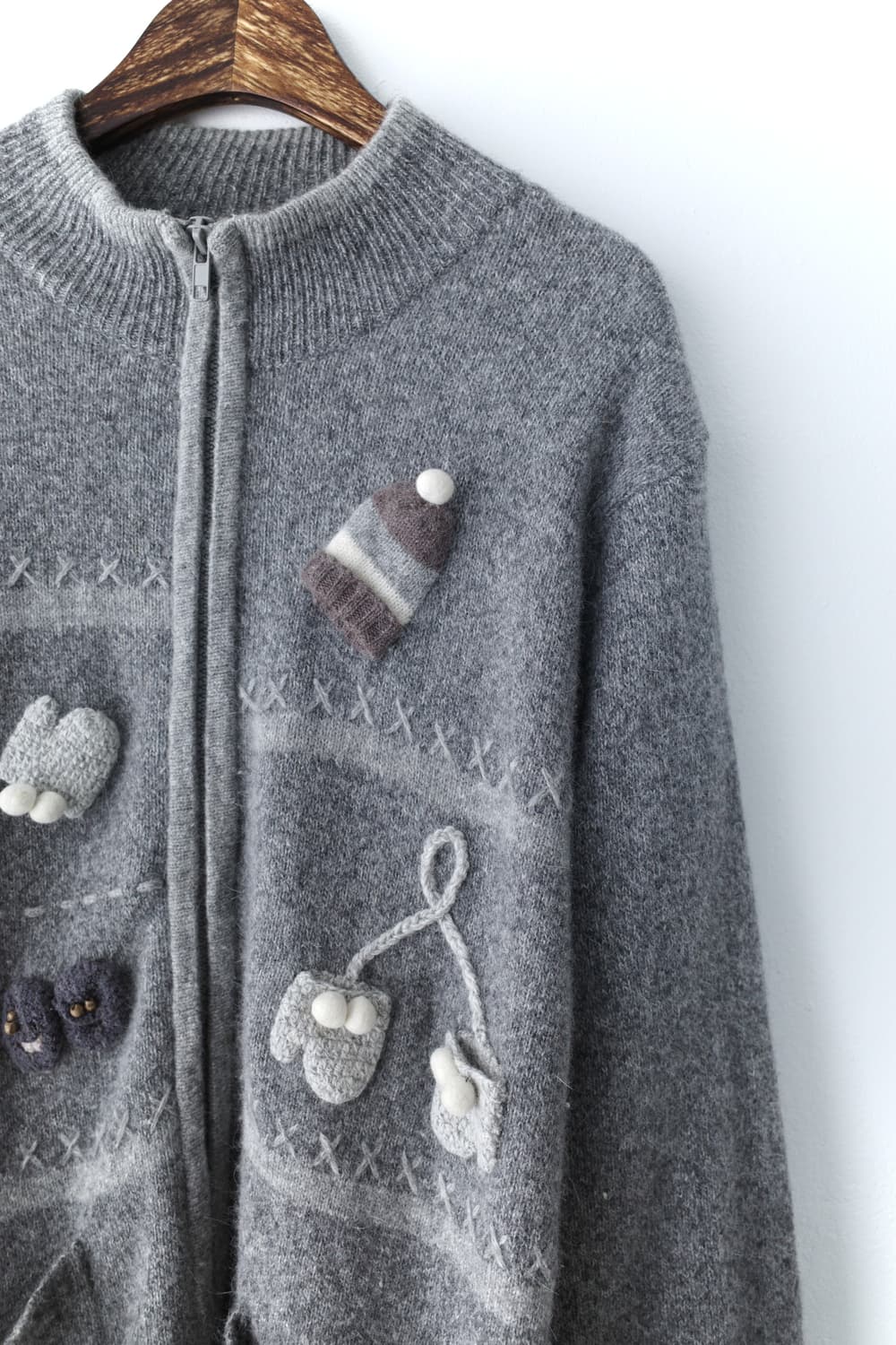 wool winter zip-up 상품이미지4