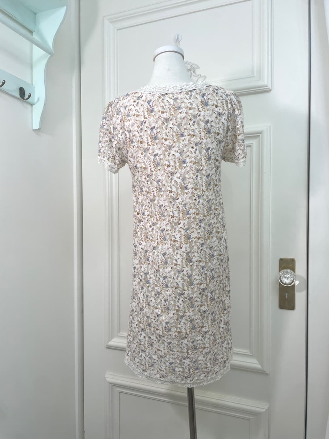 flower lace lettering midi opc(size-F) 상품이미지3