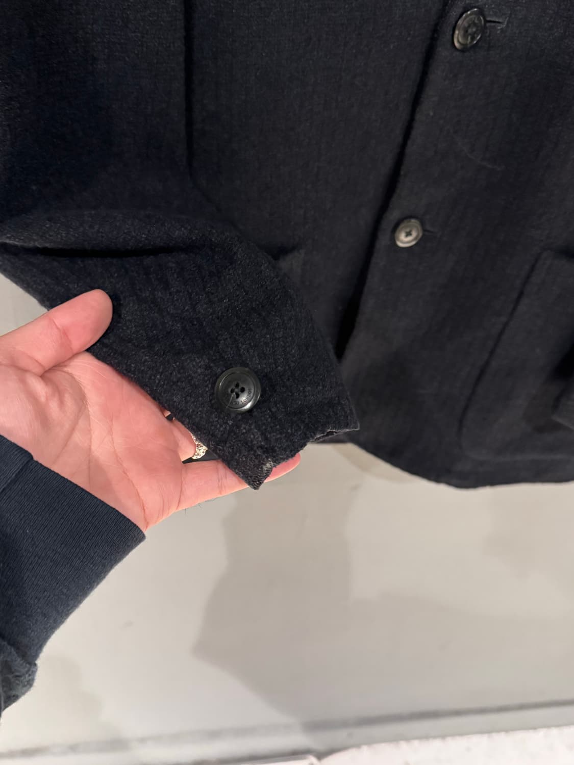 90s 버버리 다크그레이 3B 울 자켓  상품이미지5