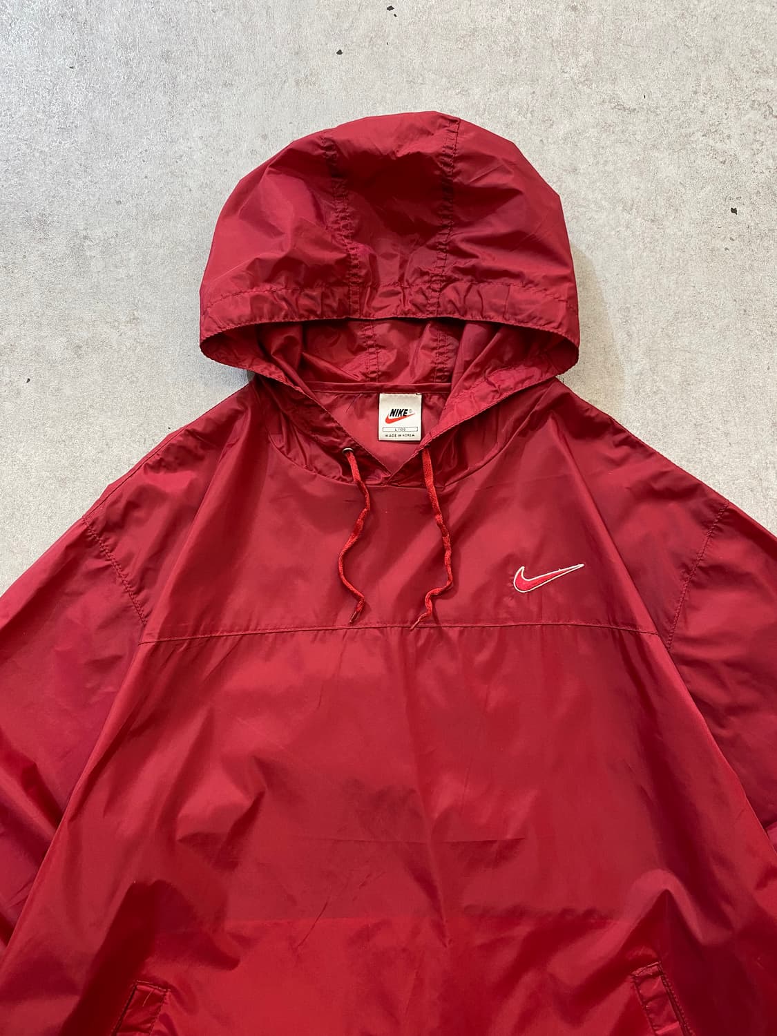 [L] 90-00s Nike 나이키 올드스쿨 나일론 풀오버 후디 상품이미지2