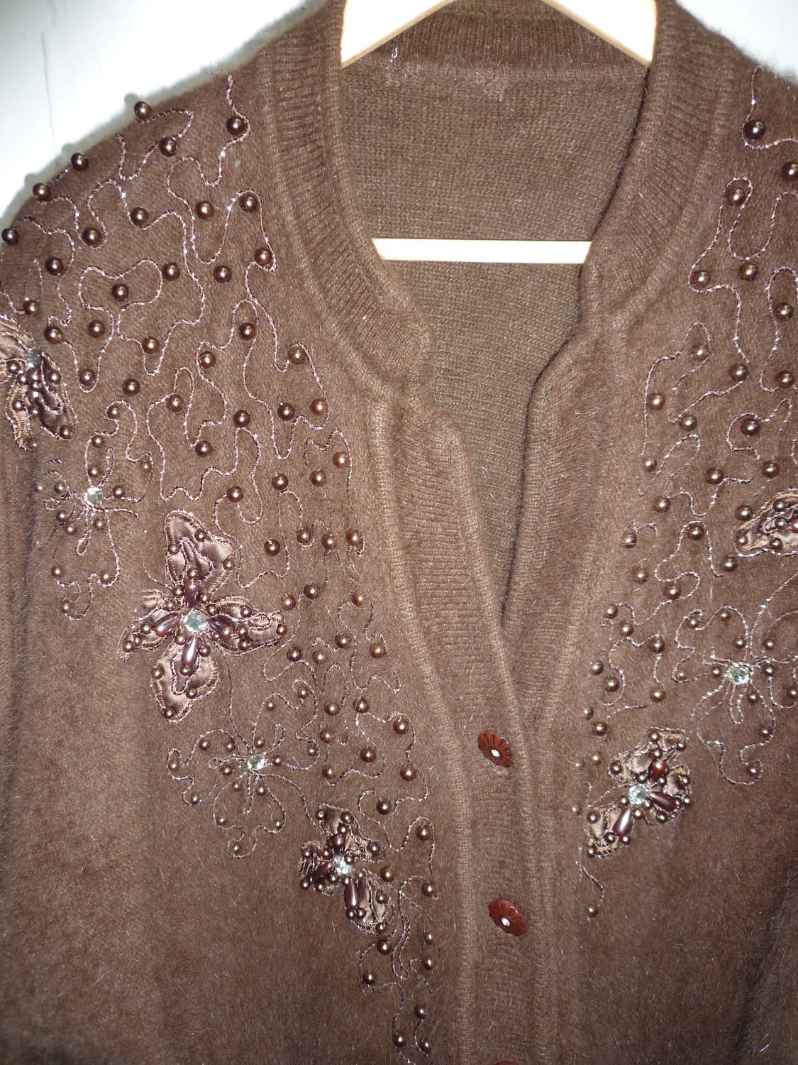 deep brown beads cardigan 상품이미지6