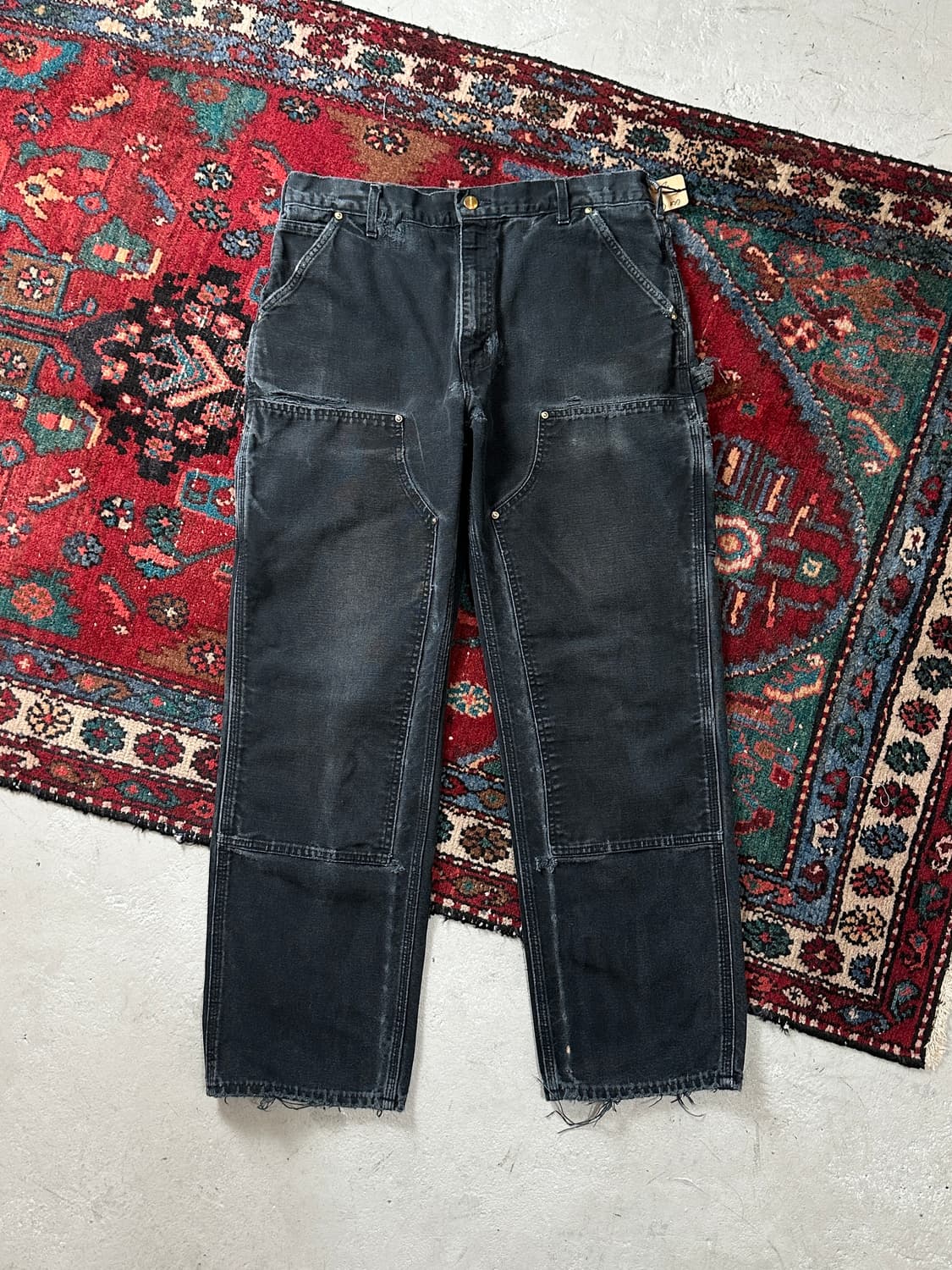 OG USA Made 칼하트 더블니 블랙 칼하트 B01 썩블니 상품이미지1