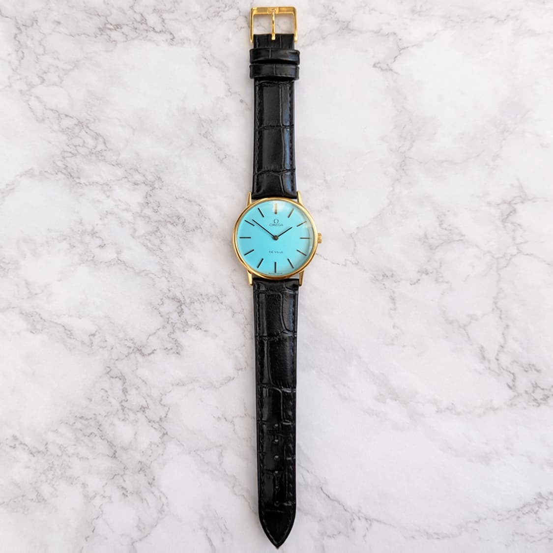 오메가 드빌 625 민트급 티파니컬러 수동 기계식 시계 상품이미지8