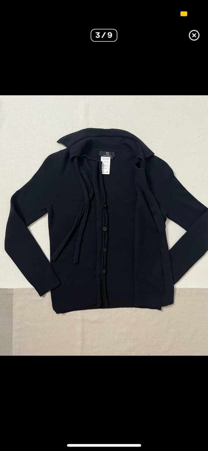 요지야마모토 카라 스트랩 가디건 yonj yamamoto Y's 상품이미지3