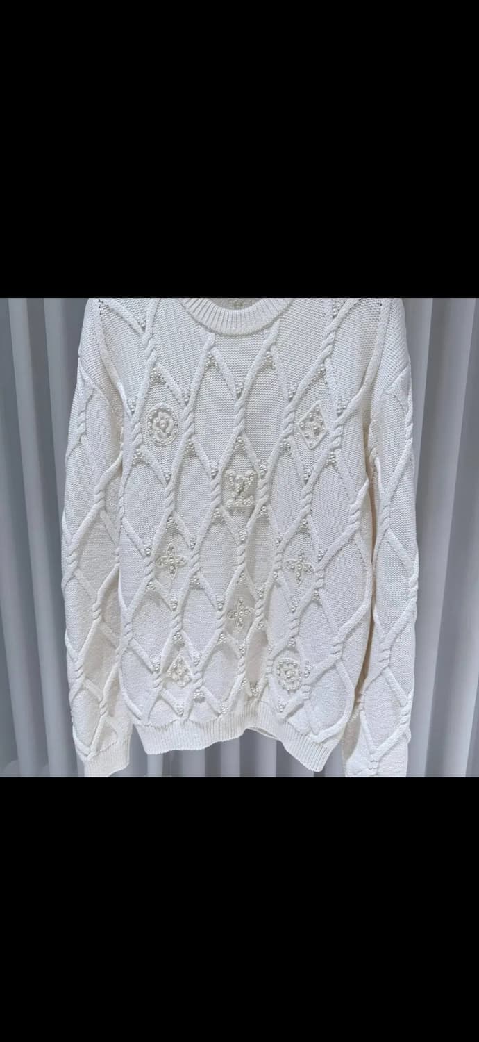 XL / 루이비통 엠벨리시드 케이블 울 블렌드 니트 / 25년형 상품이미지3