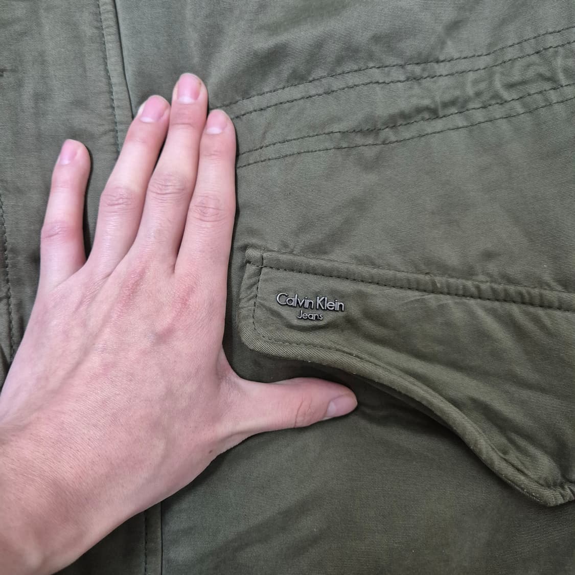 캘빈클라인 진스 밀리터리 포켓 후드 야상점퍼 상품이미지5