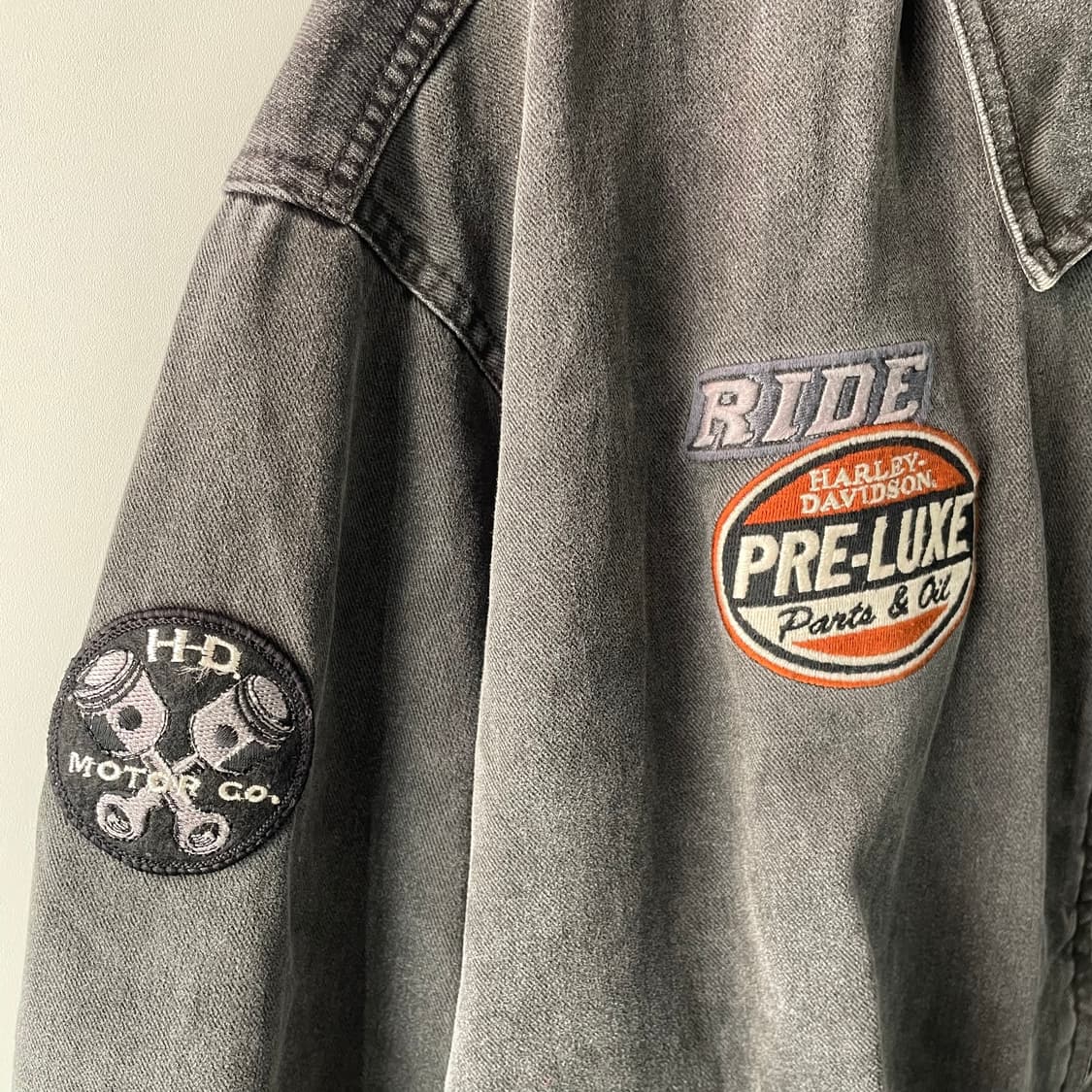 90s 할리 데이비슨 플레임 워크자켓 상품이미지5