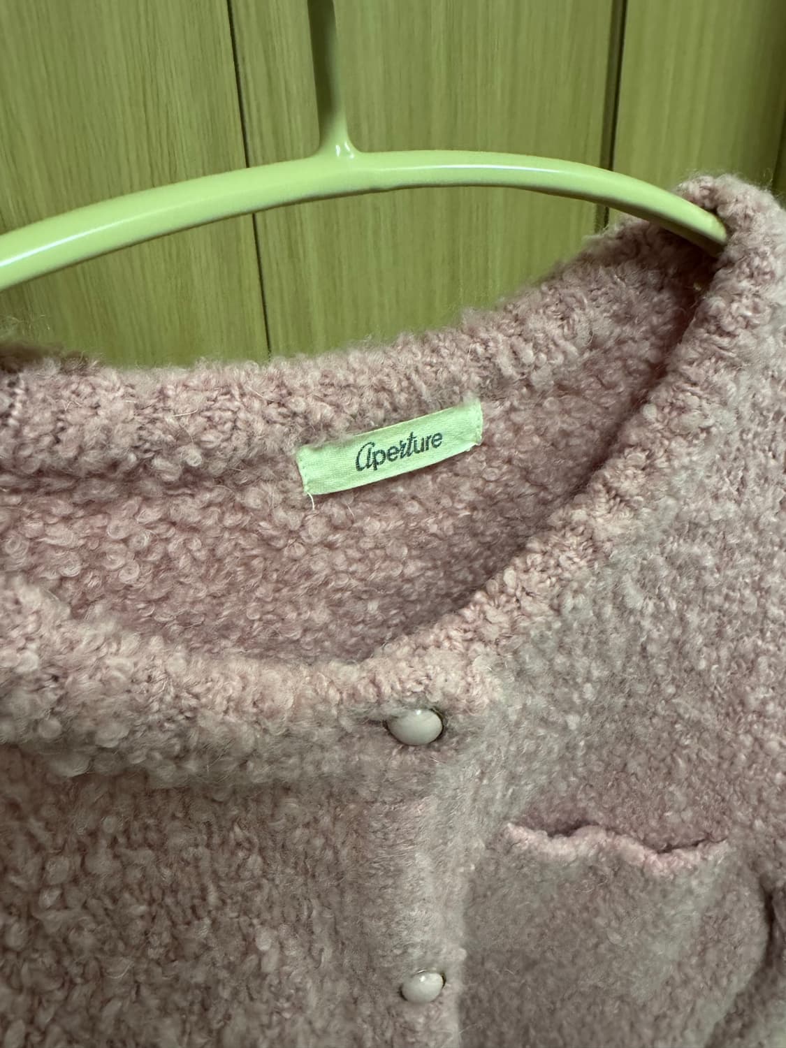 60s Lady Knit Crop Jacket Pink  상품이미지7