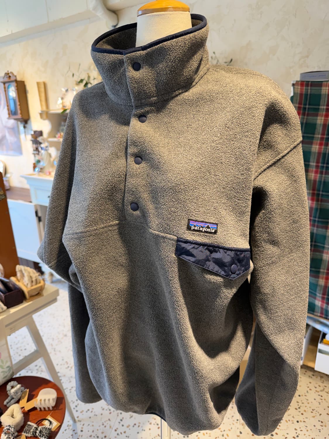 Patagonia]파타고니아 신칠라 그레이 풀오버 후리스 XL 상품이미지1