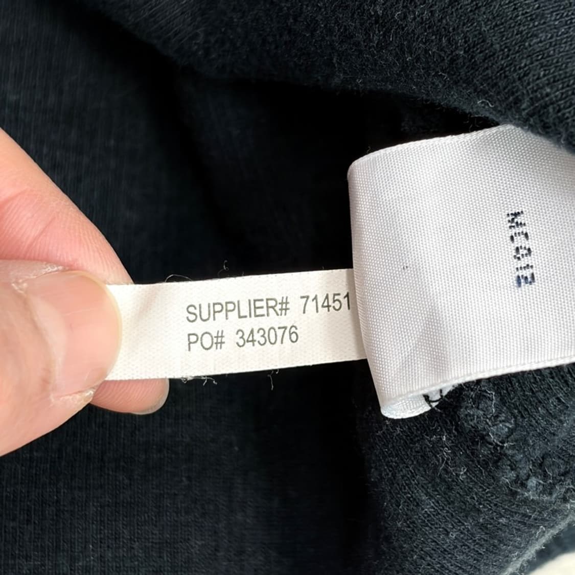 POLO 블랙 반집업 니트 맨투맨 L 상품이미지7