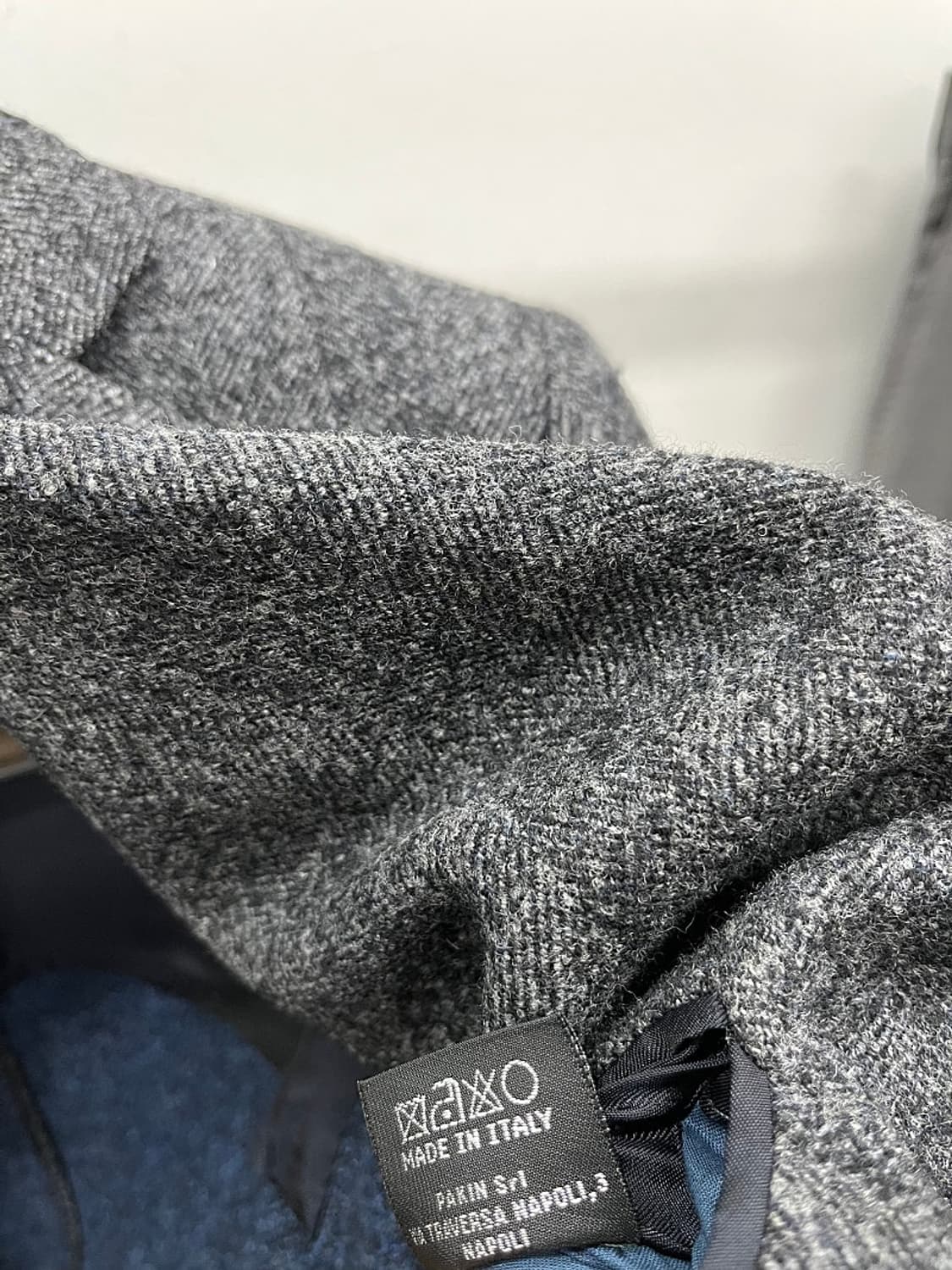 95-100) 사토리오 나폴리 헤링본 울자켓  상품이미지10