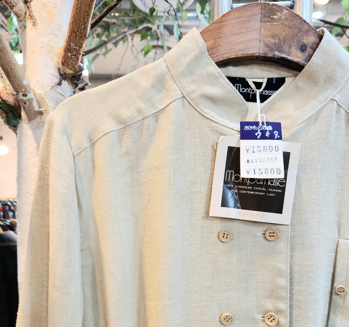 일본 빈티지 리넨 블렌드 원피스 미사용품 상품이미지3