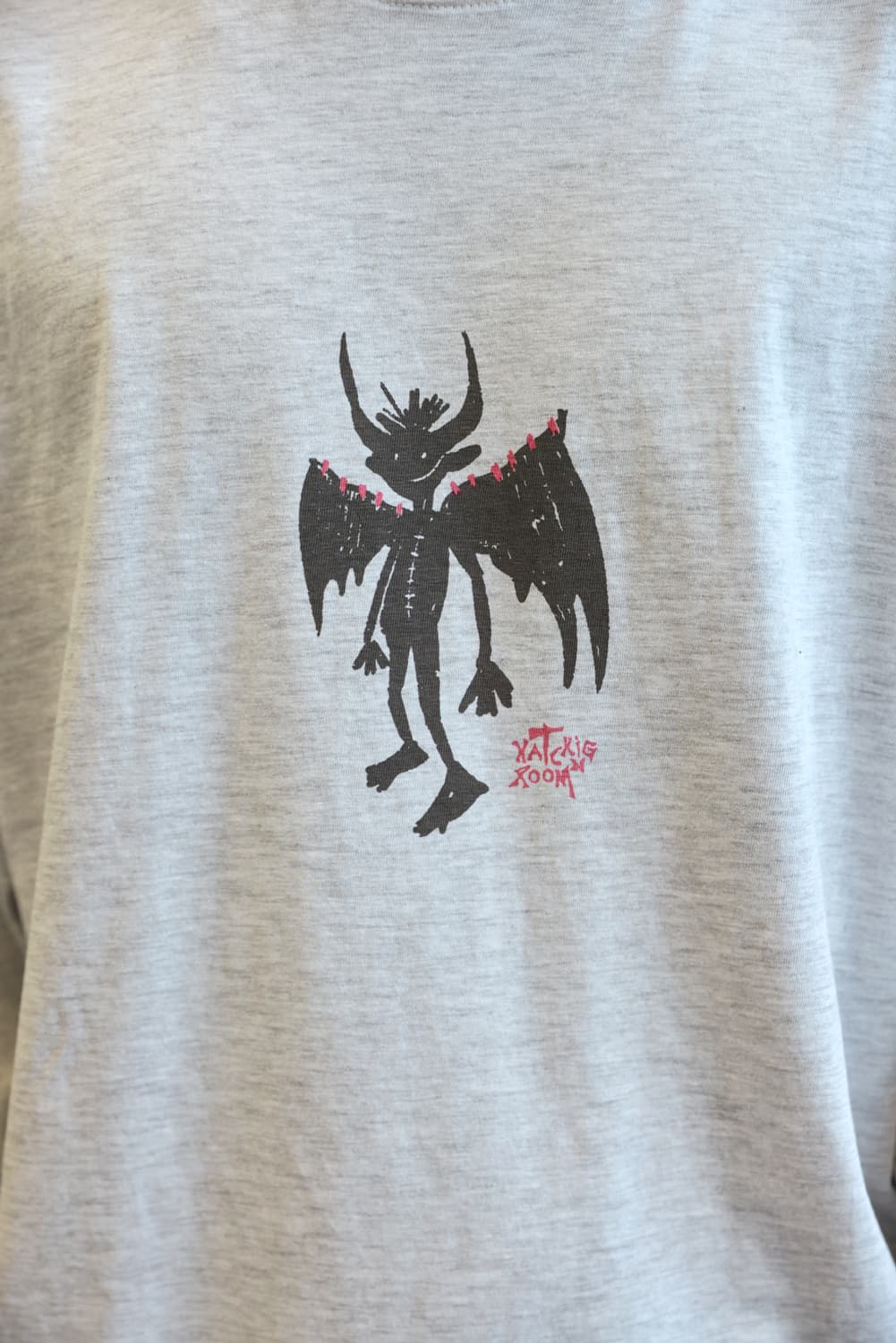 해칭룸 롱슬리브 Devil Tee 1% M.Grey, 4(L) 사이즈 상품이미지3