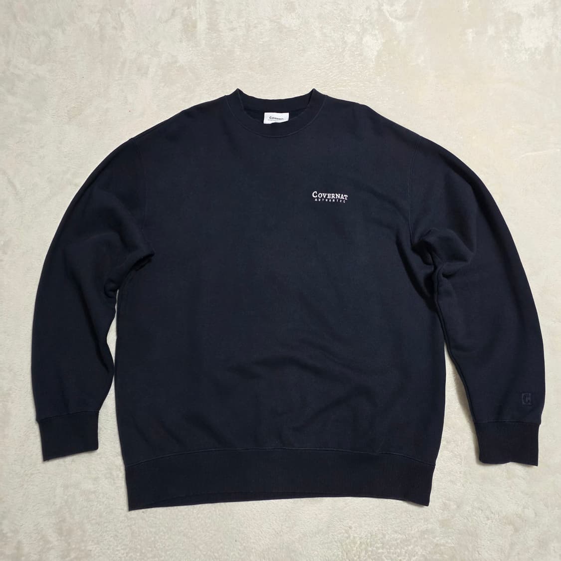 (L)커버낫 맨투맨 네이비  상품이미지1