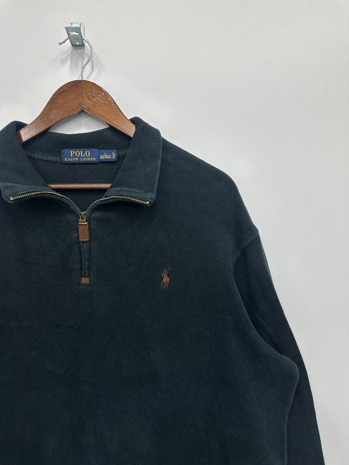 폴로 네이비 니트 반집업  상품이미지3