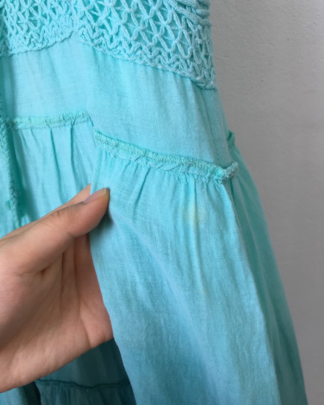 Crochet point dyed sleeveless one piece 상품이미지5