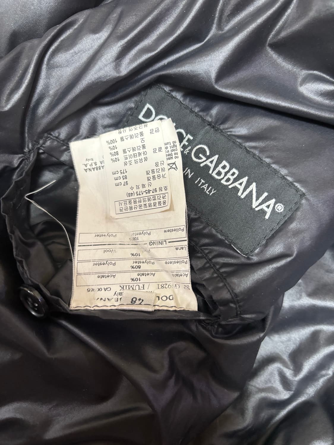 00s 돌체앤가바나 멀티지퍼 봄버 패딩 48 상품이미지3