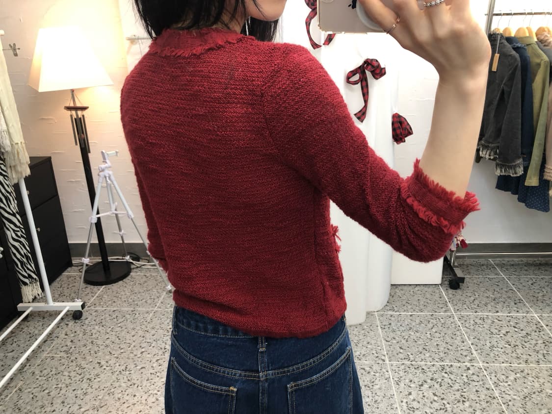 Scarlet tweed cardigan 상품이미지4