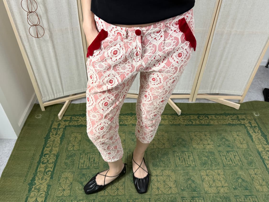 Franche Lippee 레이스 7부 팬츠 상품이미지1