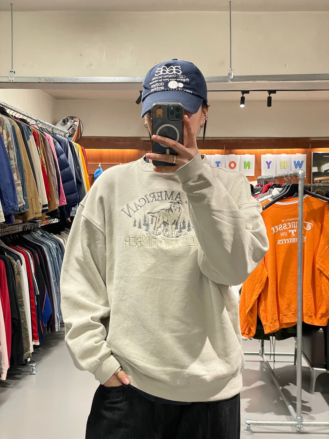 90s wolf sweat shirt  상품이미지1