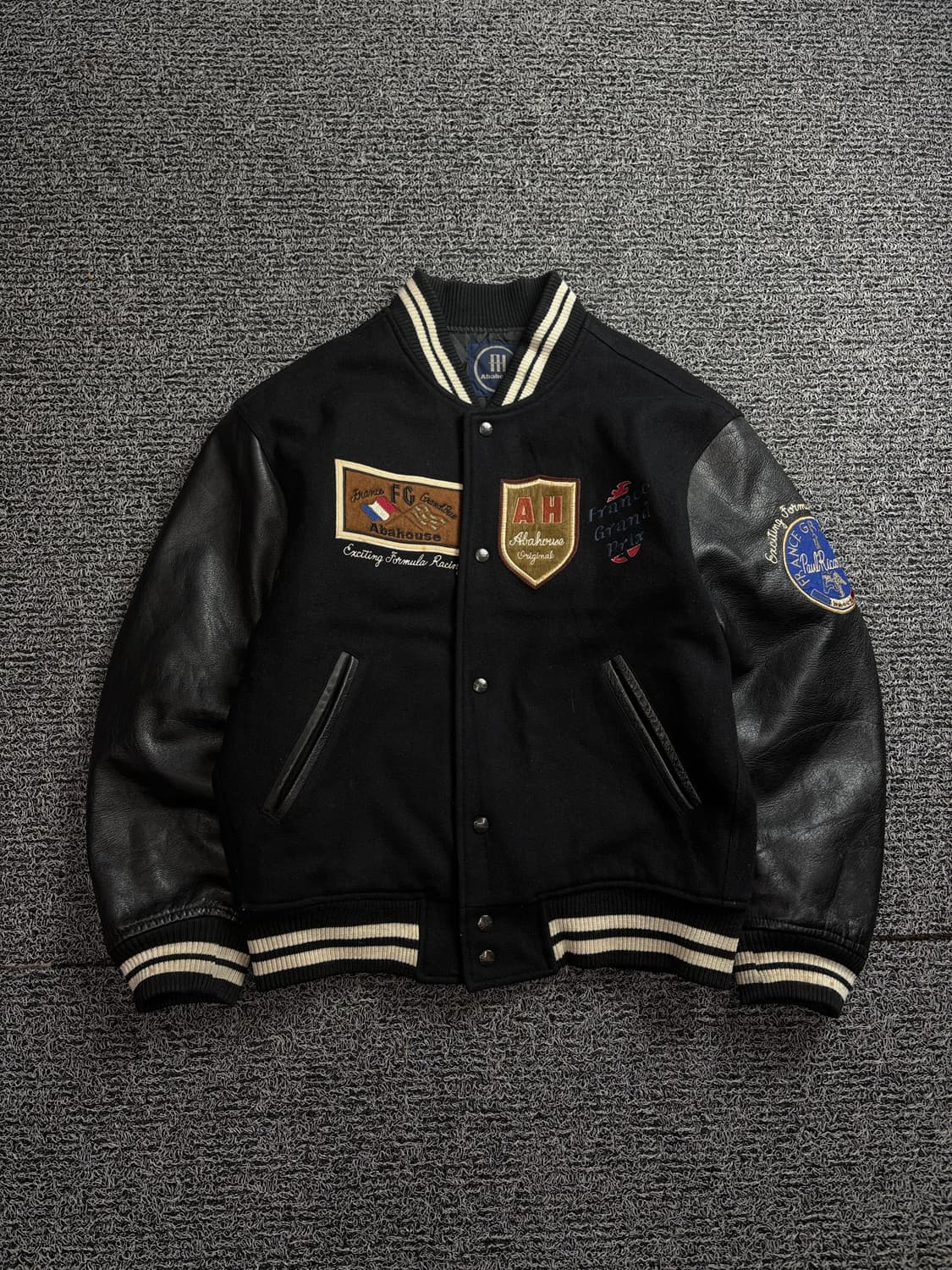 USA 오리지날 빈티지 빅로고 소가죽 울 바시티 자켓 1537 상품이미지2