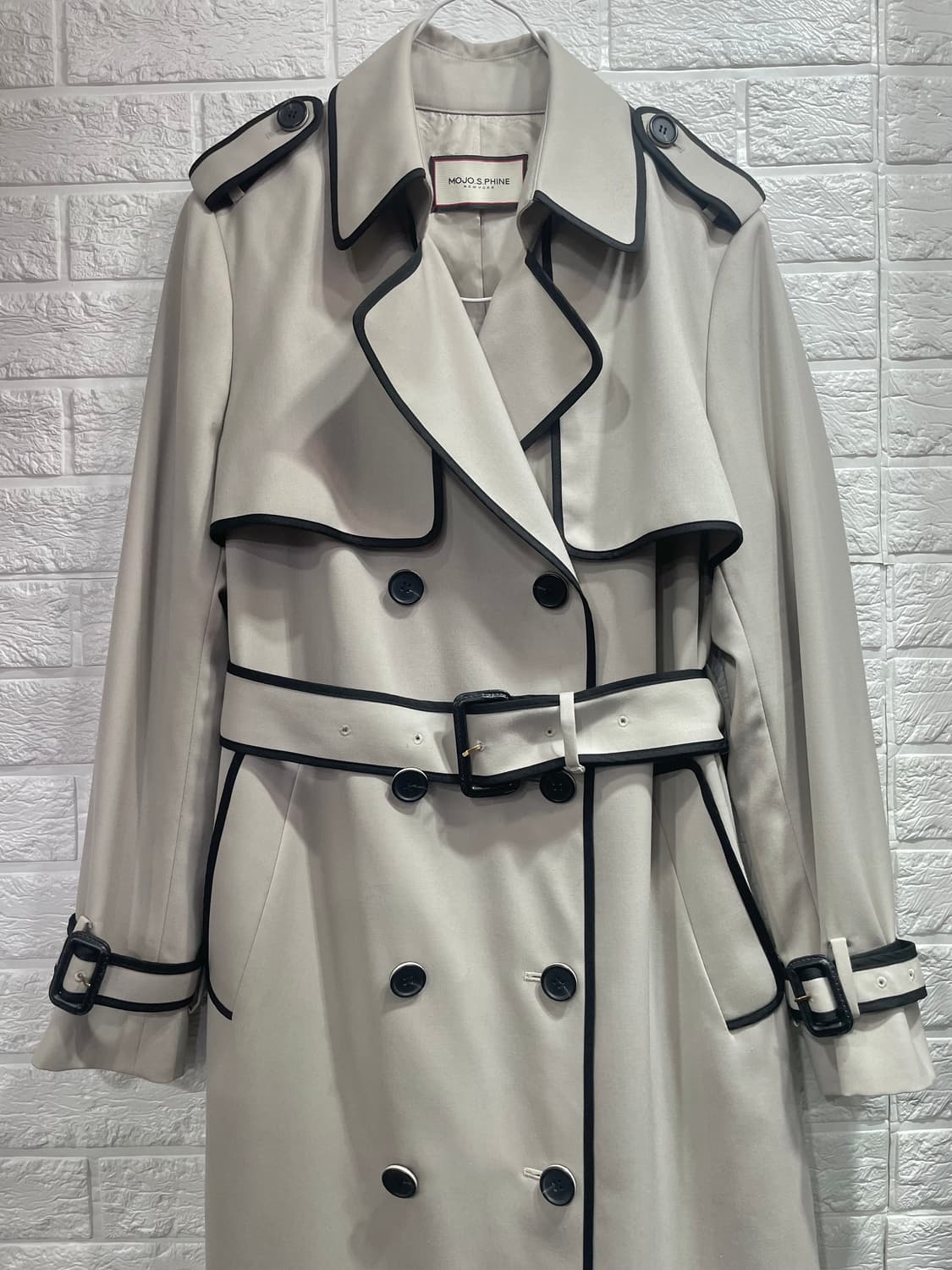 모조에스핀 트렌치코트:) 정가 99만원 (윤세아착용) 하객룩오피스룩출근룩 상품이미지5