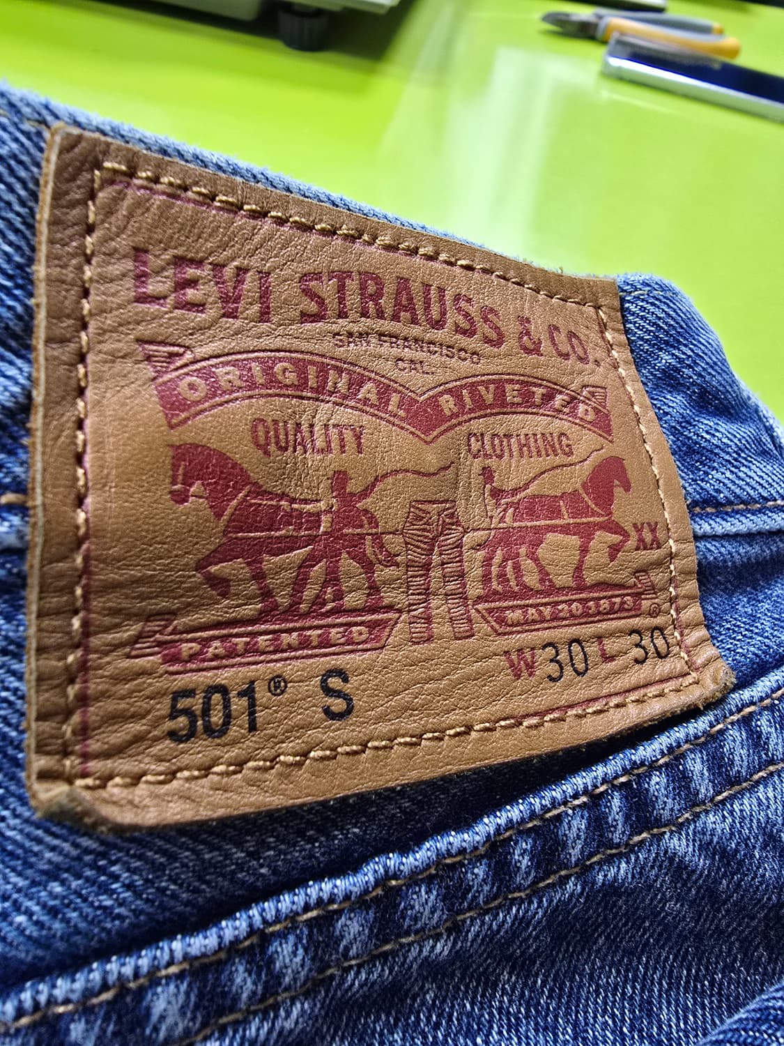 리바이스 501 빈티지 워싱 데님 (1220) 상품이미지5