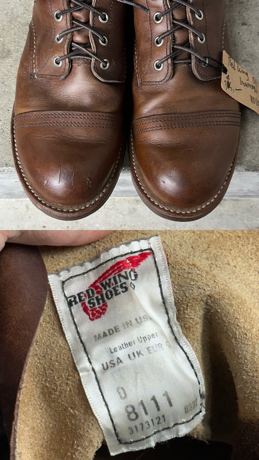 OG USA Made 레드윙 8111 아이언레인저 워크 부츠 상품이미지9