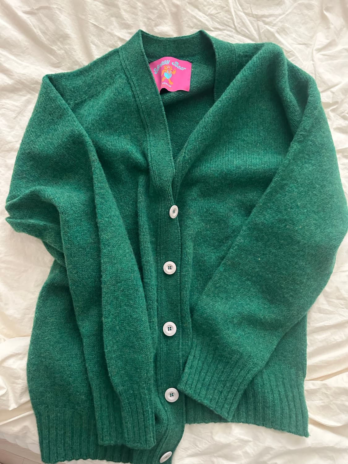 하울린 쉐기 베어 가디건 그린러버 상품이미지1