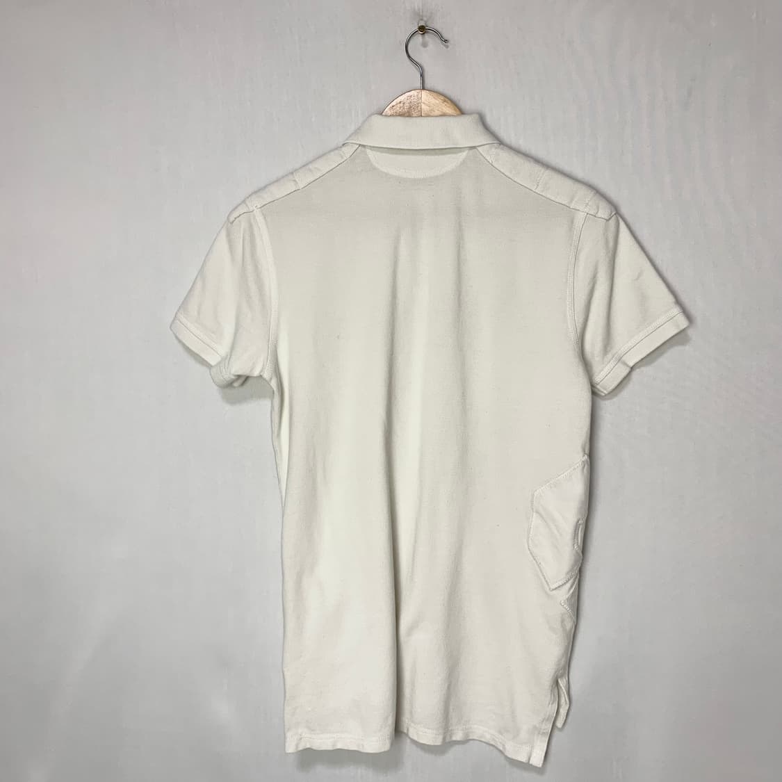 폴로랄프로렌 아이보리 빅 패치 반팔 카라 티셔츠 폴로티 M 상품이미지5