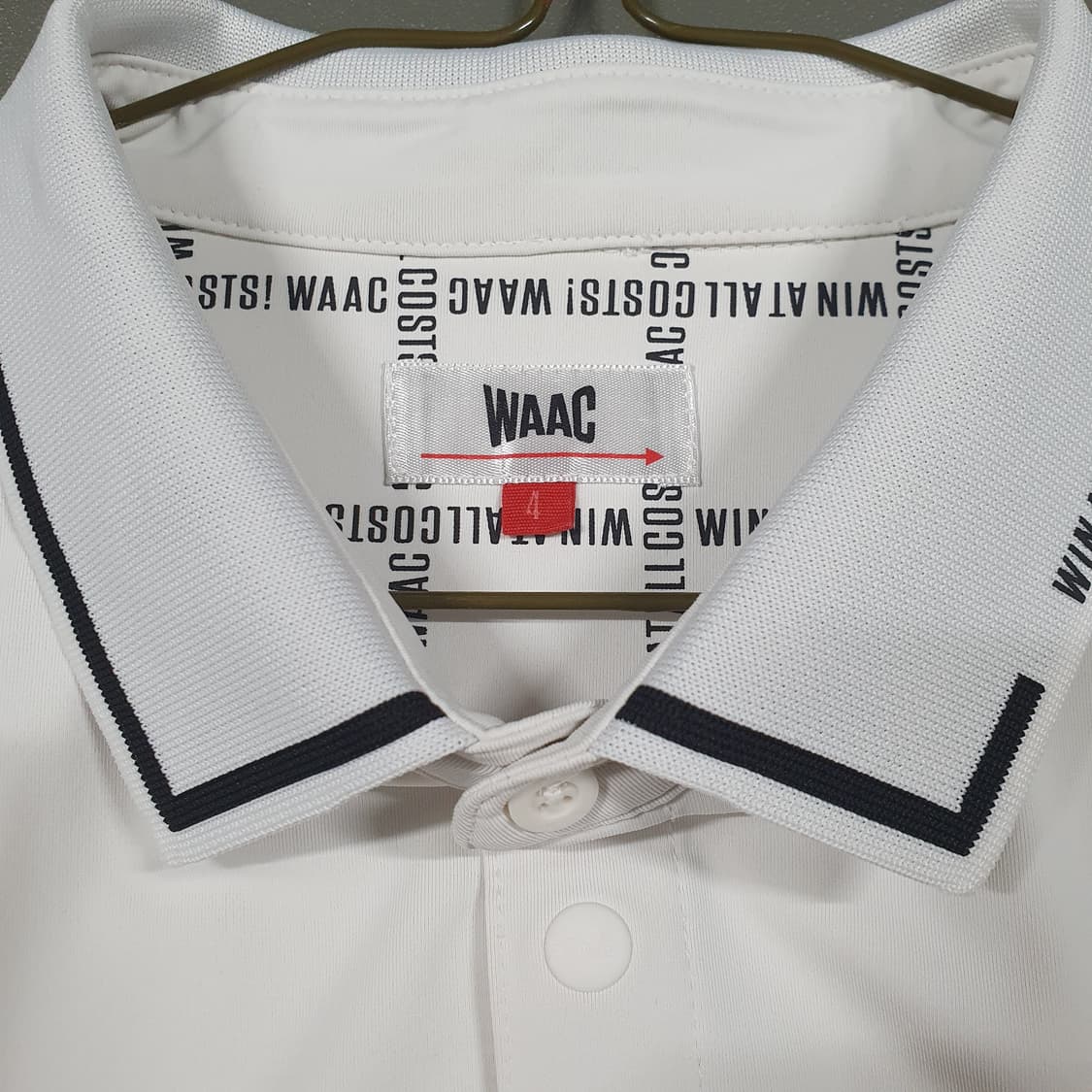 XL (105) WAAC 왁 골프 신형 펀칭 폴로 셔츠 반팔 카라티 상품이미지4
