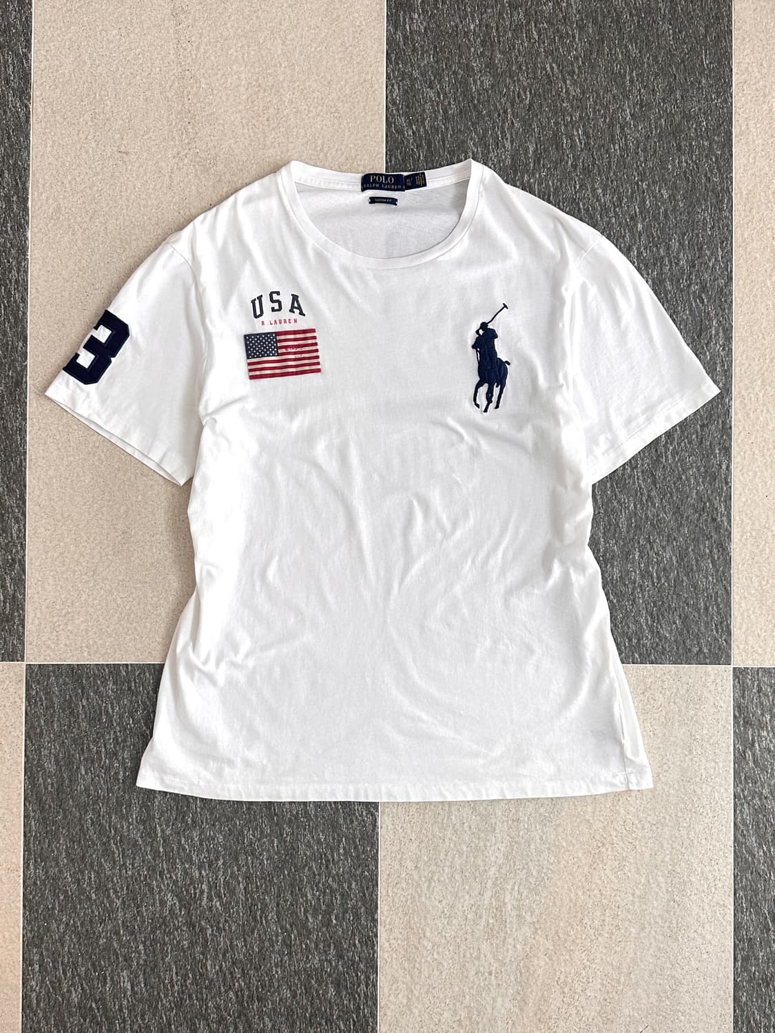 폴로 랄프로렌 빅포니 USA 성조기 반팔 티셔츠 상품이미지1
