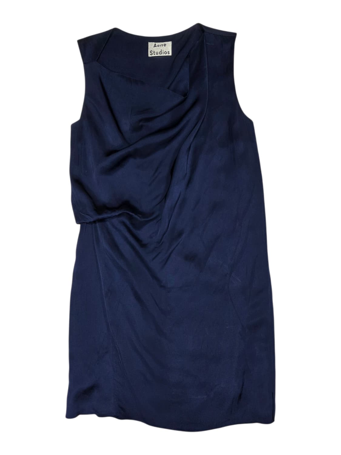 아크네 스튜디오 새틴 드레이프 플리츠 미디 원피스 36 상품이미지2