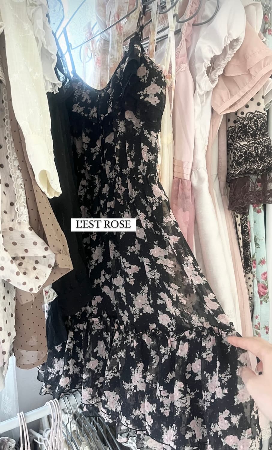 L’EST ROSE 미니원피스 가디건세트  상품이미지2