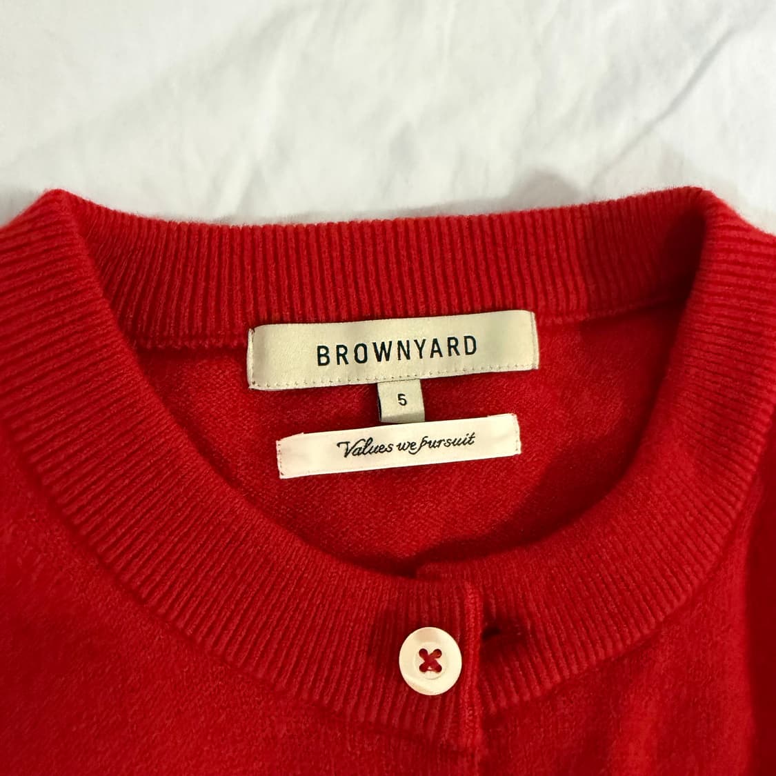 [5] 브라운야드 라운드 가디건 레드 상품이미지2