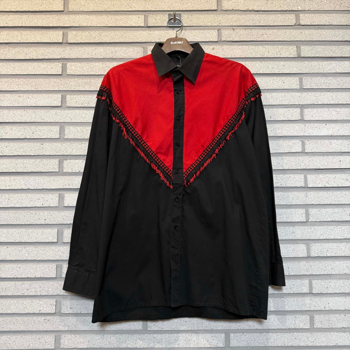 USA VINTAGE 프린지 웨스턴 배색 셔츠 상품이미지1