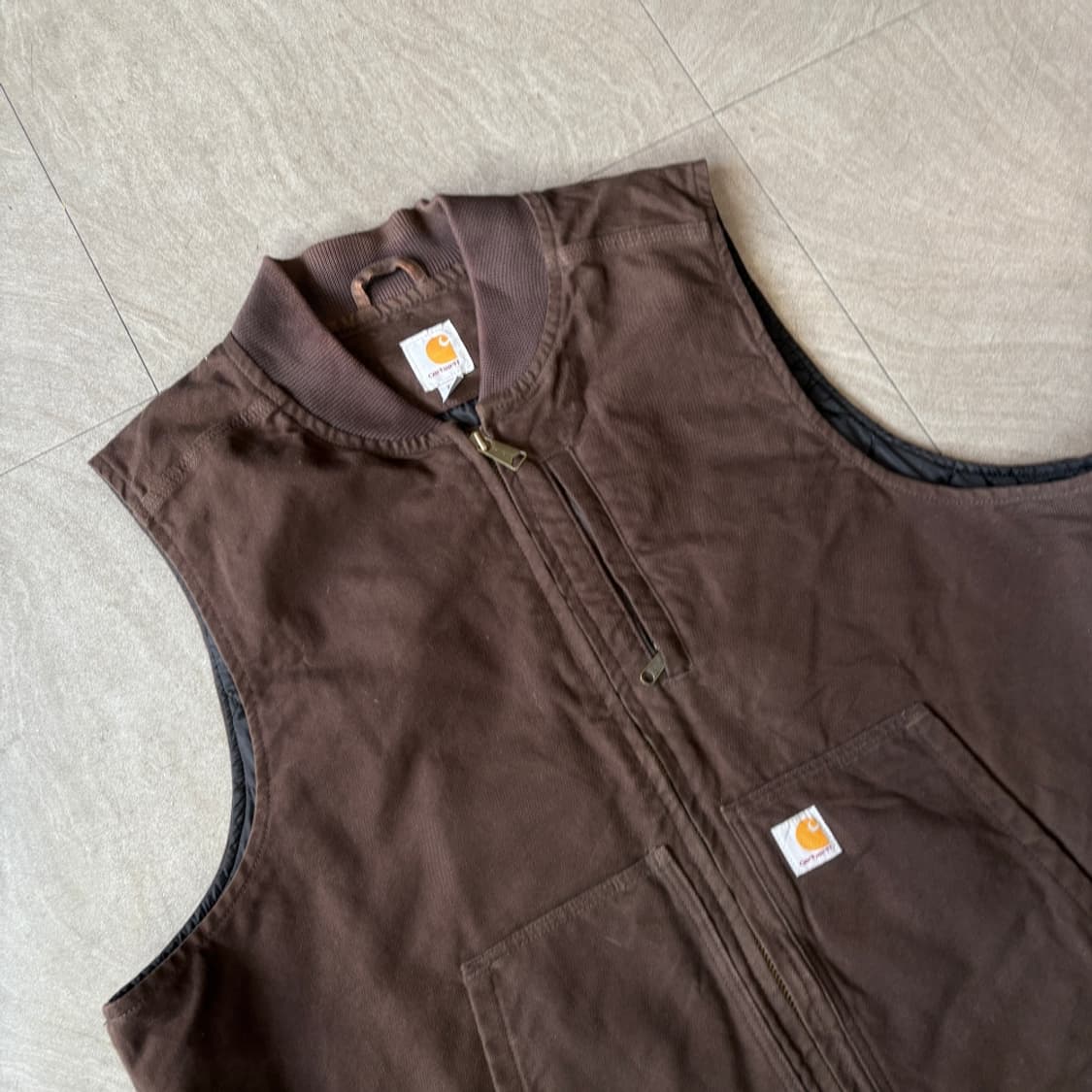 칼하트 빅사이즈 덕 캔버스 조끼  상품이미지2