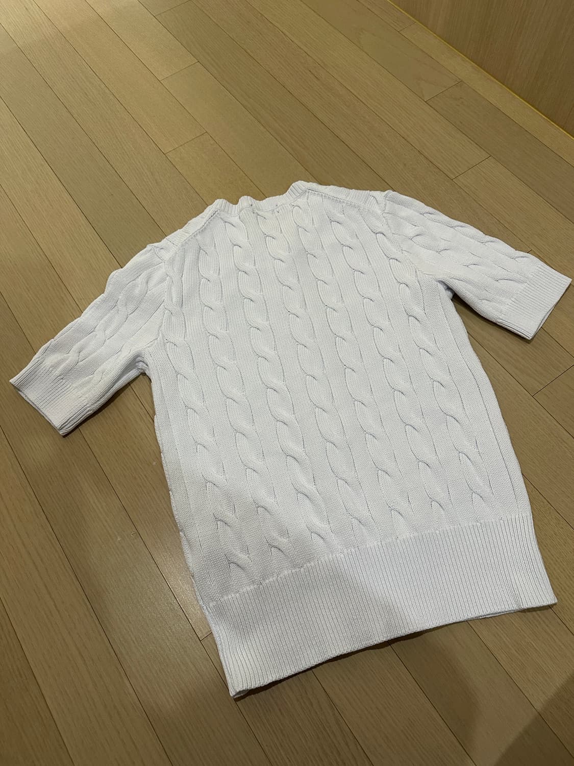 폴로 랄프로렌 케이블 반팔니트 가디건 SP 상품이미지5