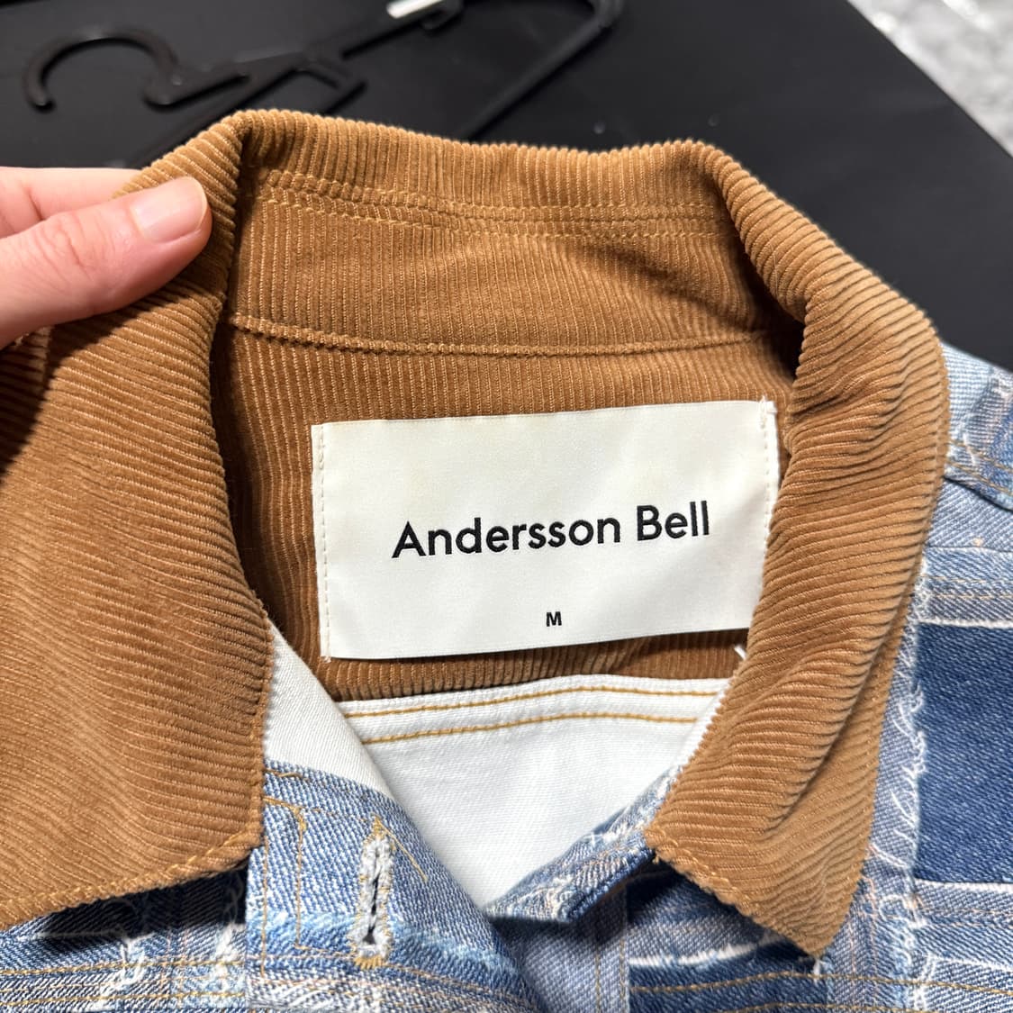 앤더슨벨 웨스턴 패치워크 크롭 데님 트러커 자켓 상품이미지7